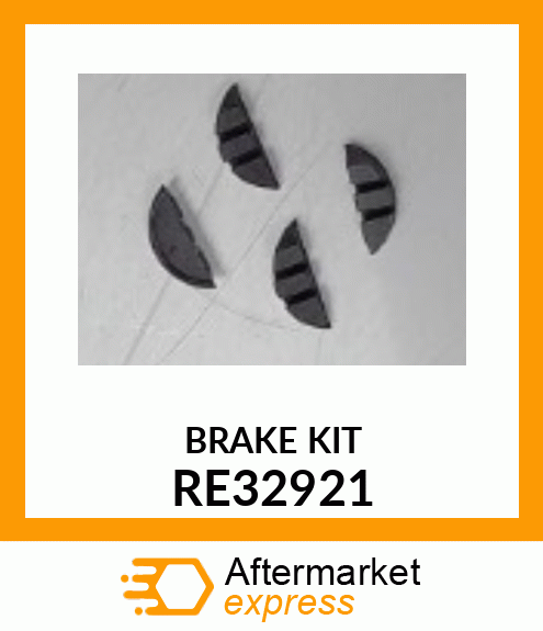 KIT, BUMPER RE32921