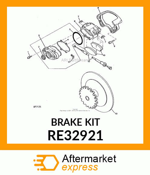 KIT, BUMPER RE32921