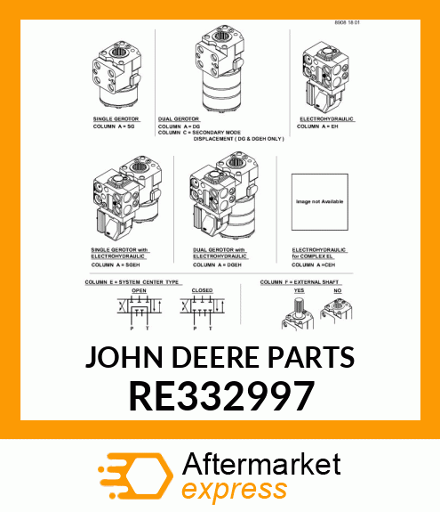 CONTROL VALVE, VALVE, CONTROL, AUTO RE332997