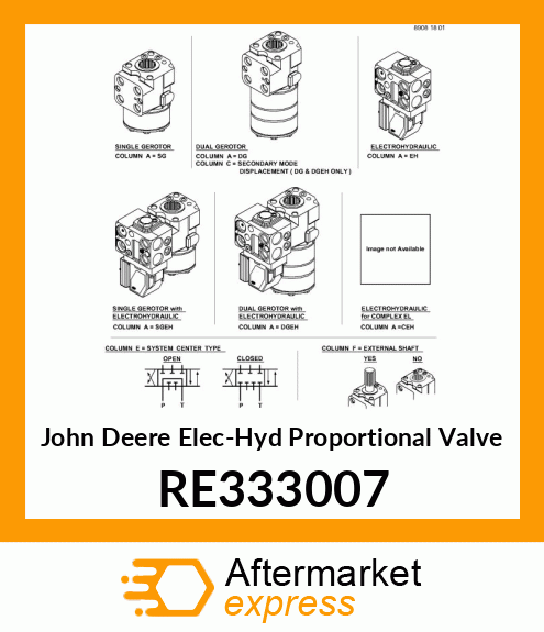 Hyd Proportional Valve RE333007