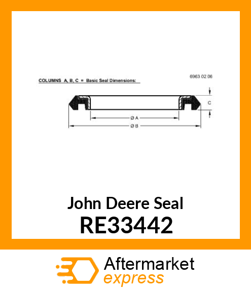 SEAL, OIL RE33442