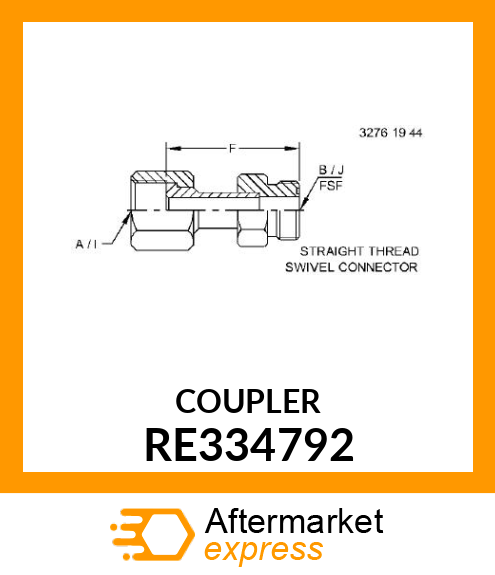 FITTING, SCREENED LS FITTING, SERVI RE334792