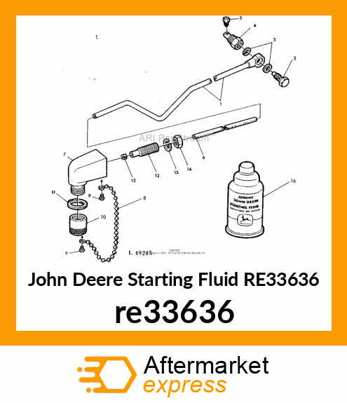 STARTING AID, DIETHYL ETHER re33636