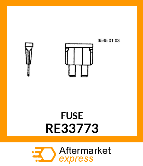 FUSE, BLADE TYPE 7.5 AMP (PARTS) RE33773
