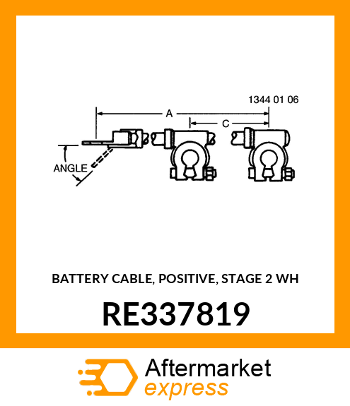 BATTERY CABLE, POSITIVE, STAGE 2 WH RE337819
