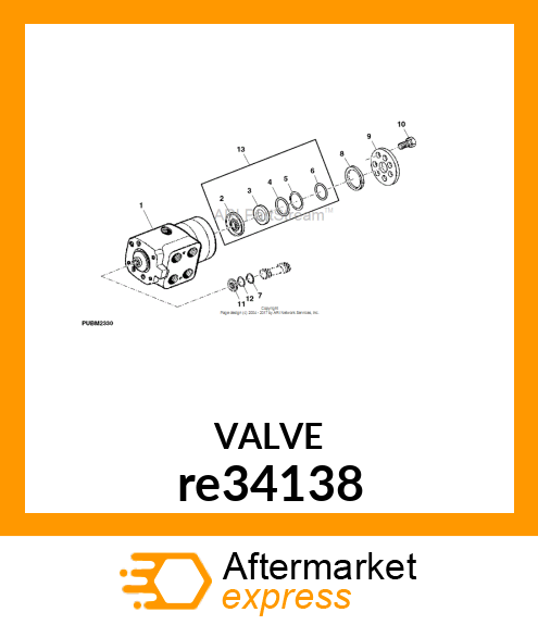 VALVE KIT, SERVICE re34138