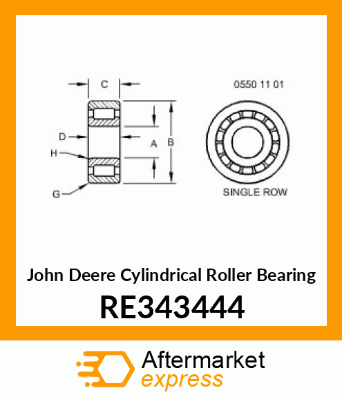 CYLINDRICAL ROLLER BEARING RE343444