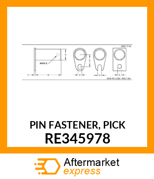 PIN FASTENER, PICK RE345978