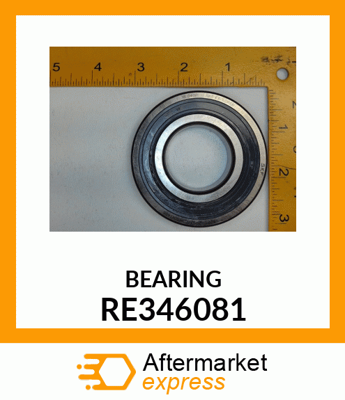 Ball Bearing - BALL BEARING, 35X72X17 W/SEALS HIGH RE346081