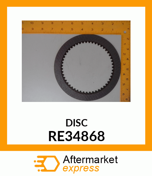 CLUTCH DISK, WITH INNER SPLINE RE34868