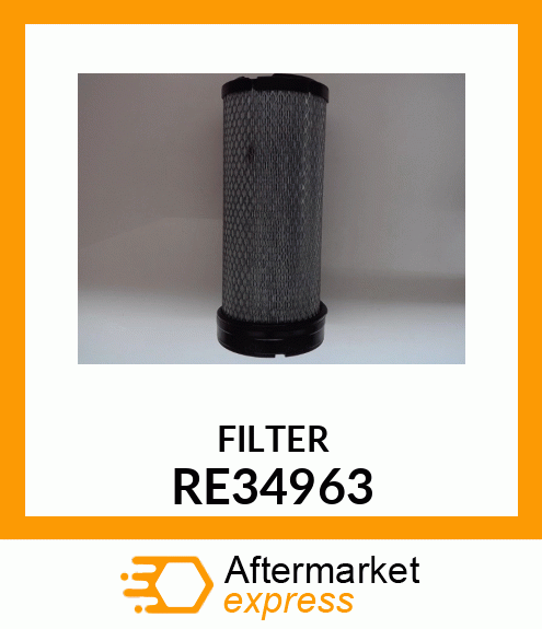 ELEMENT,AIR CLEANER,SECONDARY RE34963