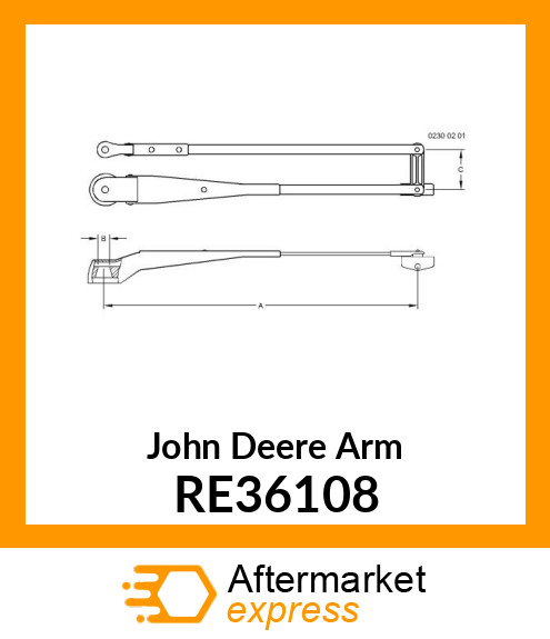 ARM, PANTOGRAPH, RH RE36108