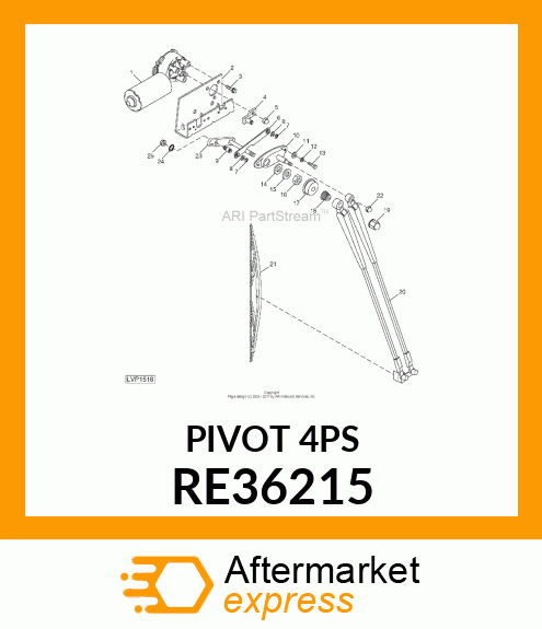 PLATE, PIVOT, ASSEMBLY RE36215