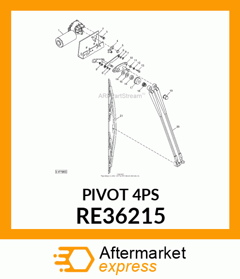 PLATE, PIVOT, ASSEMBLY RE36215