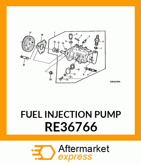 Fuel Injection Pump RE36766