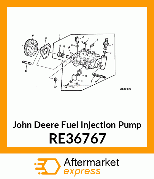 FUEL INJECTION PUMP RE36767