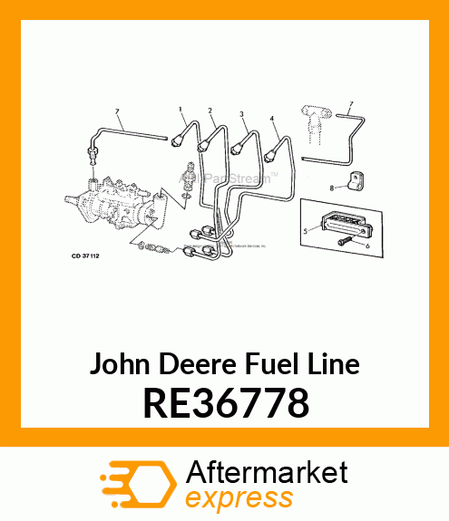 CONDUITE DE COMBUSTIBLE,NO1 RE36778