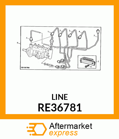 CONDUITE DE COMBUSTIBLE,NO4 RE36781