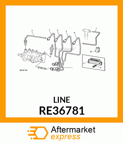 CONDUITE DE COMBUSTIBLE,NO4 RE36781