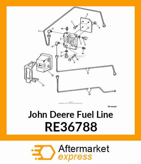 CONDUITE DE COMBUSTIBLE ARRIERE RE36788