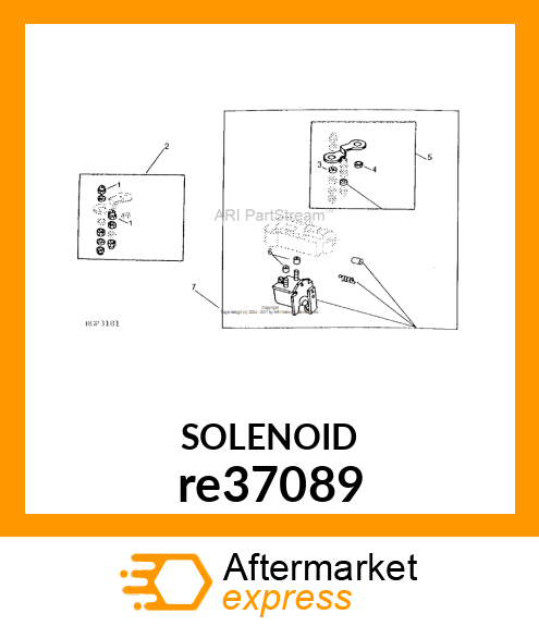 SOLENOID, HIGH FORCE ELECTRIC re37089