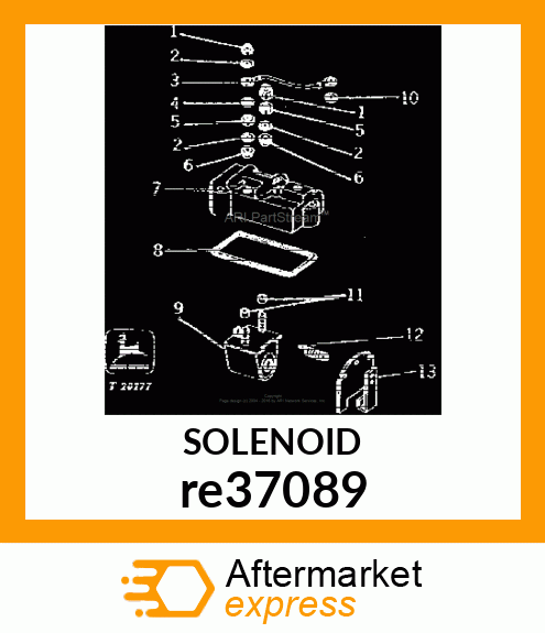 SOLENOID, HIGH FORCE ELECTRIC re37089