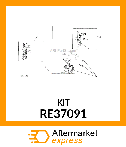 KIT,ELECTRIC SHUT RE37091