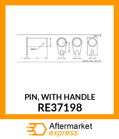 PIN, WITH HANDLE RE37198