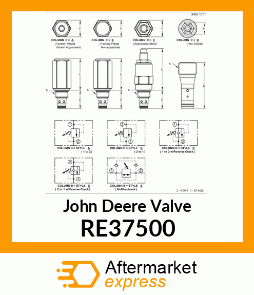 VALVE, RELIEF RE37500