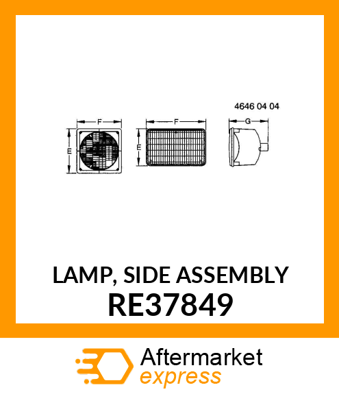 LAMP, SIDE ASSEMBLY RE37849