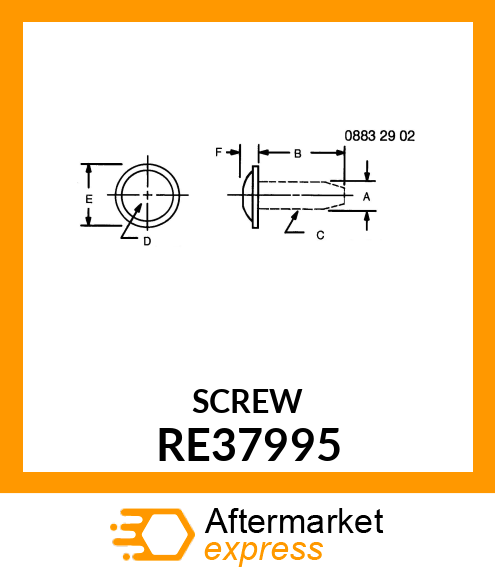 SCREW, SPECIAL TAPPING RE37995