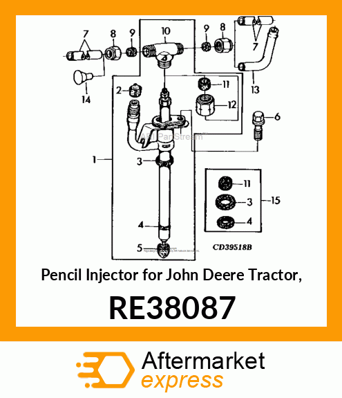 NOZZLE,FUEL INJECTION ASSEMBLY RE38087