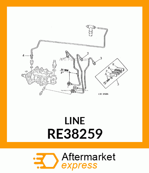 CONDUITE DE COMBUSTIBLE,NO1 RE38259