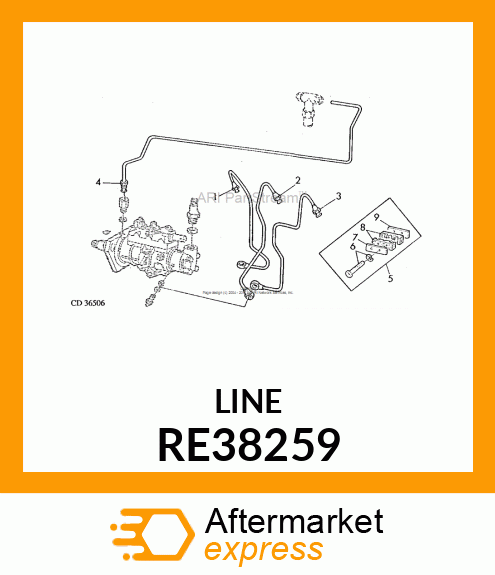 CONDUITE DE COMBUSTIBLE,NO1 RE38259