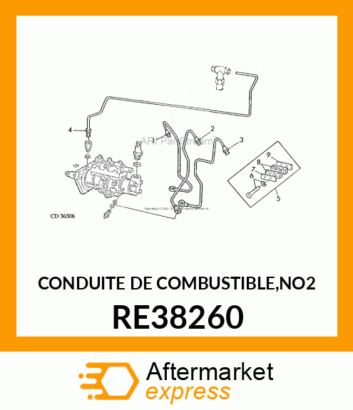 CONDUITE DE COMBUSTIBLE,NO2 RE38260