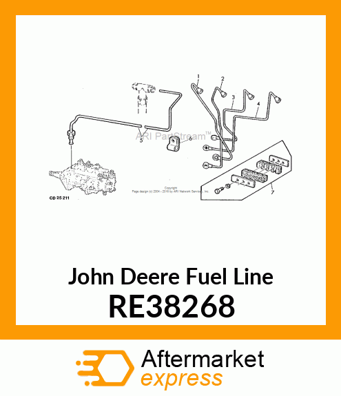 CONDUITE DE COMBUSTIBLE,NO3 RE38268