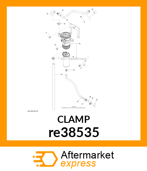 WORM GEAR CLAMP(TYPE"F") re38535