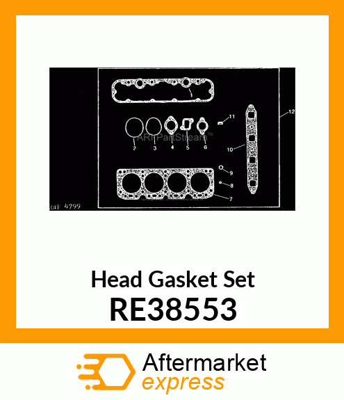 SET, GASKET, ENGINE TUNE RE38553