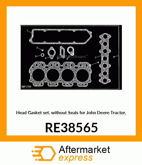 KIT, GASKET, FOR CYLINDER HEAD RE38565