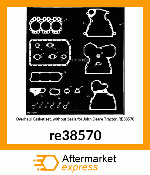 KIT,ENGINE REBUILD GASKET re38570