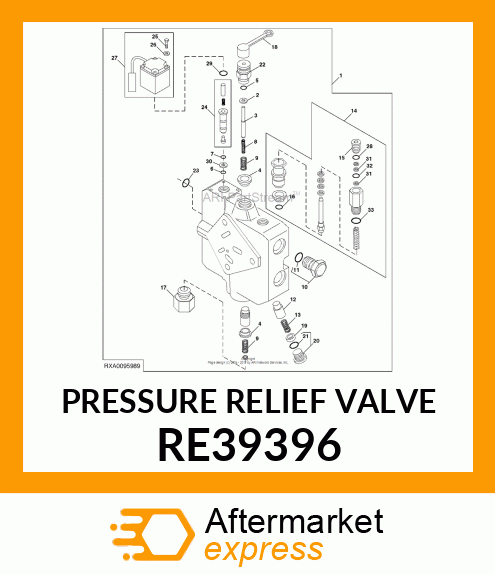 PRESSURE RELIEF VALVE RE39396