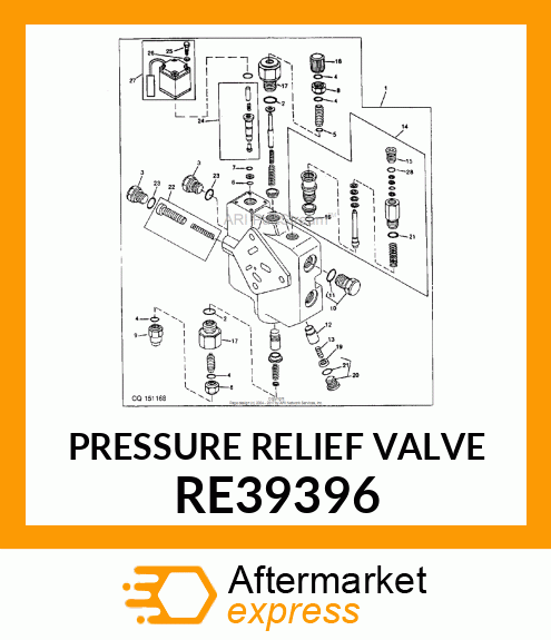 PRESSURE RELIEF VALVE RE39396