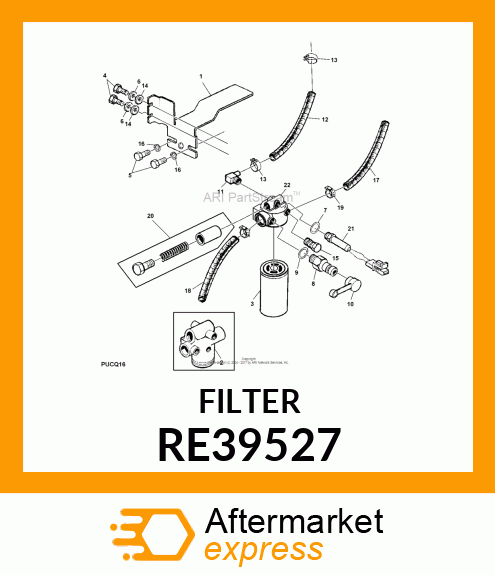 FILTER, TRANS W/REMOVAL SOCKET RE39527