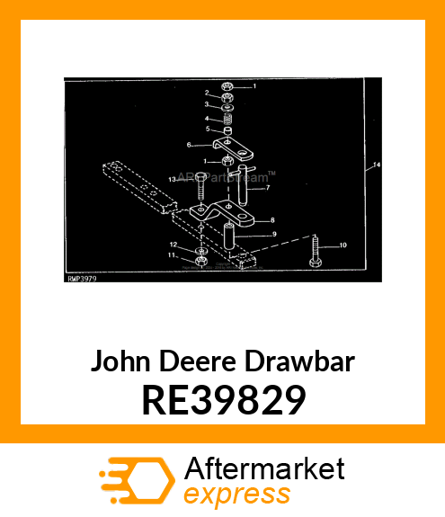 Drawbar Clevis Kit (Hammer Strap) RE39829