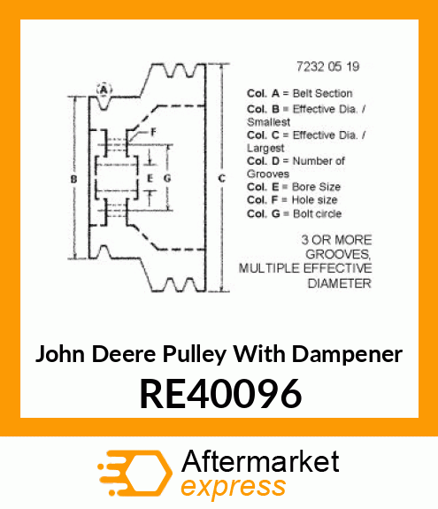 DAMPER,CRANKSHAFT RE40096