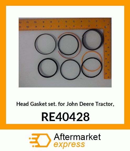 GASKET KIT, FOR CYLINDER HEAD RE40428