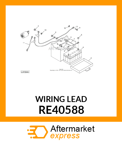 LEAD, WIRING RE40588