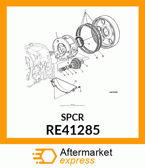 NEEDLE BEARING, STRAIGHT RE41285