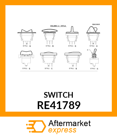 TOGGLE/ROCKER SWITCH RE41789