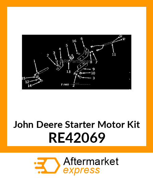 STARTER MOTOR KIT, NEUTRAL START SW RE42069